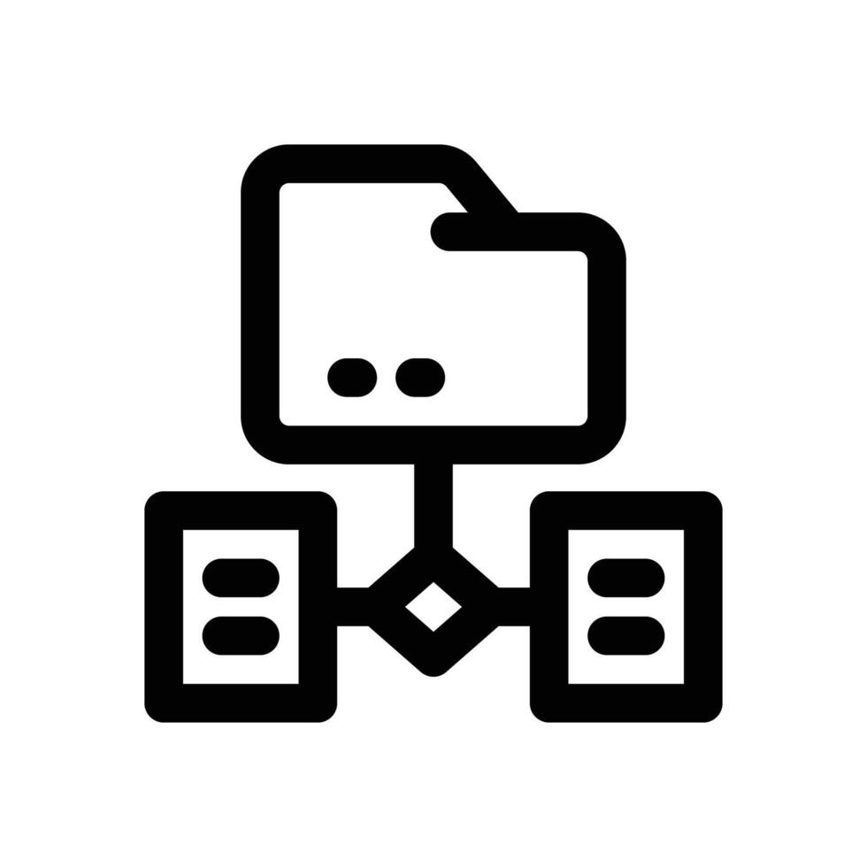 data transformation line icon. Clean and minimalist icon for websites, mobile apps, presentations, and logos. Fully scalable and customizable for any project. vector