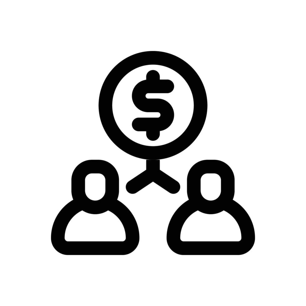 colabotation line icon. Clean and minimalist icon for websites, mobile apps, presentations, and logos. Fully scalable and customizable for any project. vector