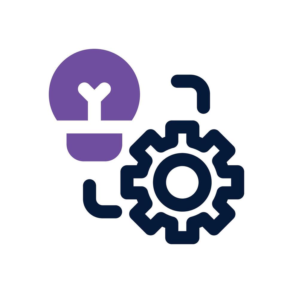 implementation dual tone icon. Sleek and modern icon for websites, mobile apps, marketing materials, and corporate design. Fully scalable and ready to use. vector
