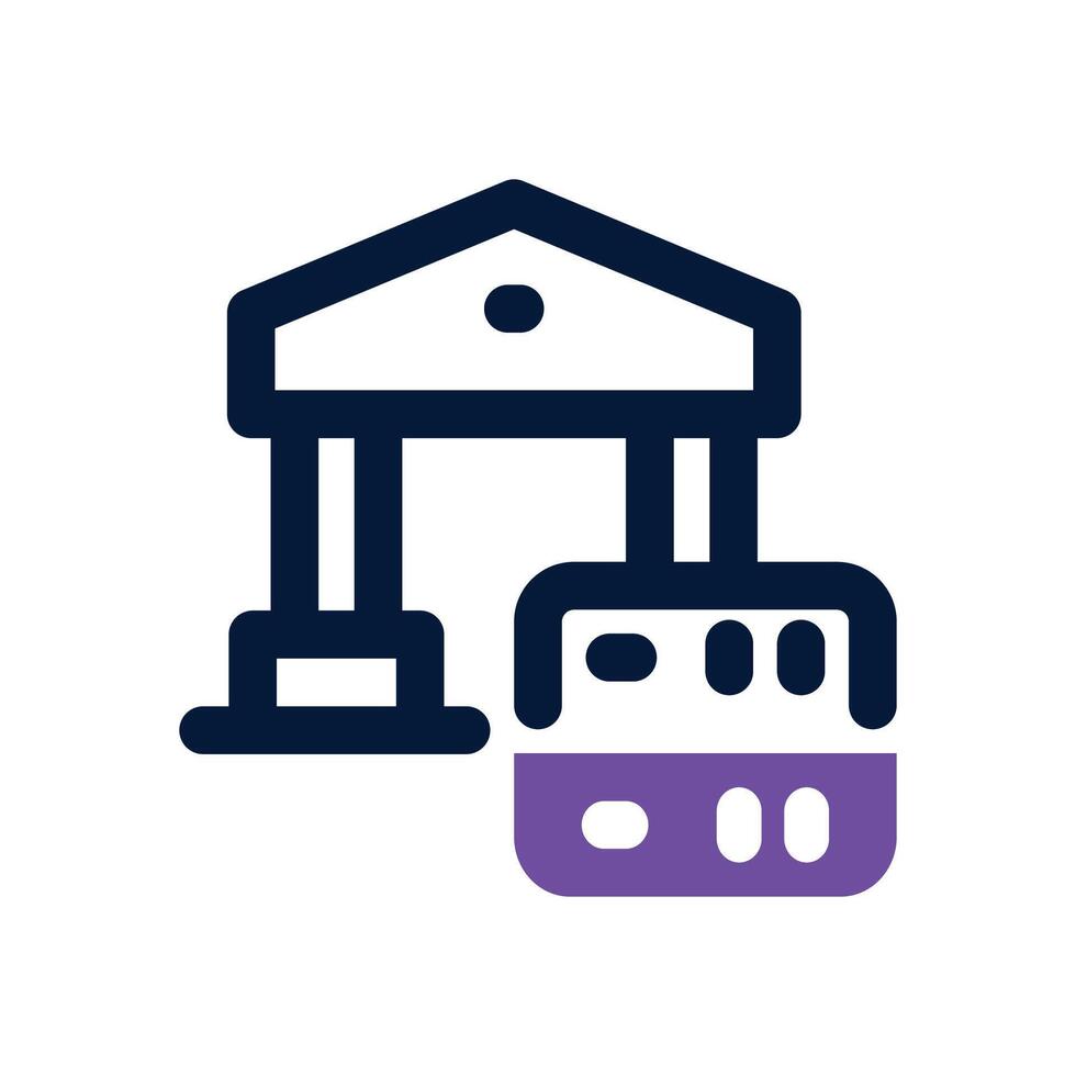 data governance dual tone icon. Sleek and modern icon for websites, mobile apps, marketing materials, and corporate design. Fully scalable and ready to use. vector