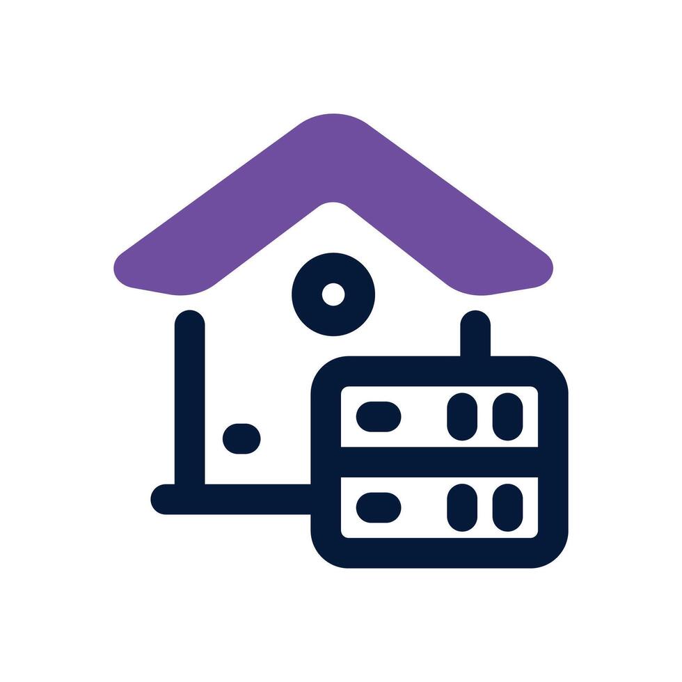 data warehouse dual tone icon. Sleek and modern icon for websites, mobile apps, marketing materials, and corporate design. Fully scalable and ready to use. vector