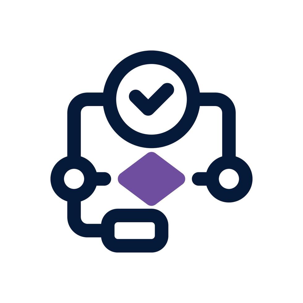 algorithm dual tone icon. Sleek and modern icon for websites, mobile apps, marketing materials, and corporate design. Fully scalable and ready to use. vector