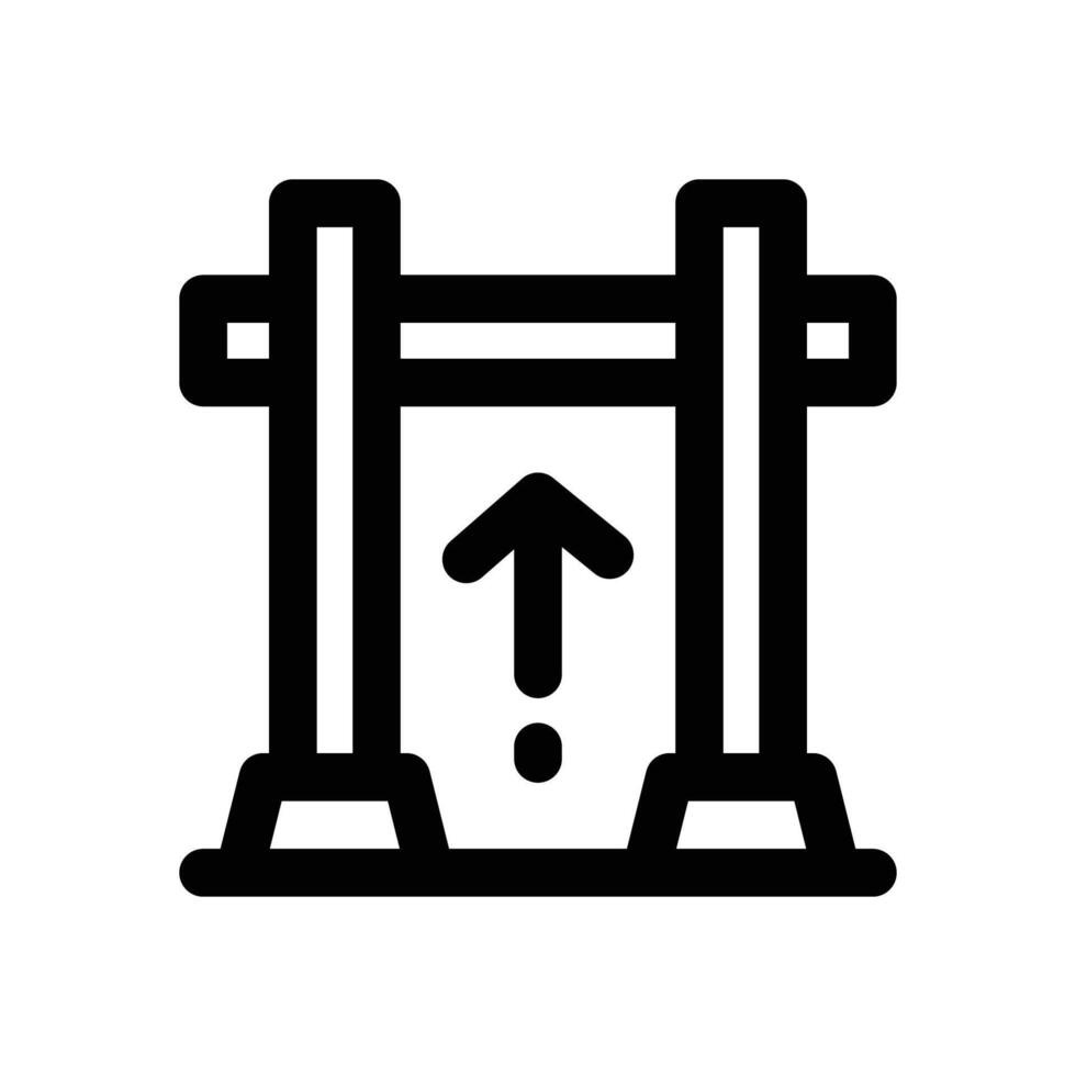 pull up line icon. Clean and minimalist icon for websites, mobile apps, presentations, and logos. Fully scalable and customizable for any project. vector