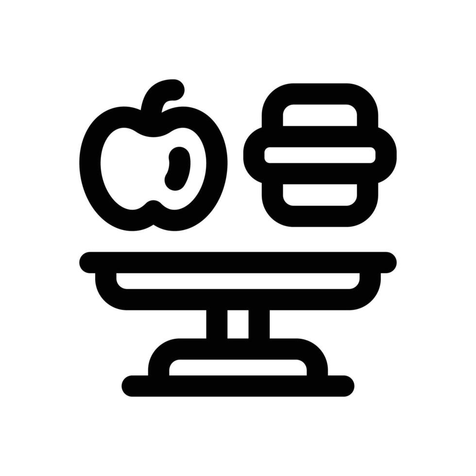 balance line icon. Clean and minimalist icon for websites, mobile apps, presentations, and logos. Fully scalable and customizable for any project. vector
