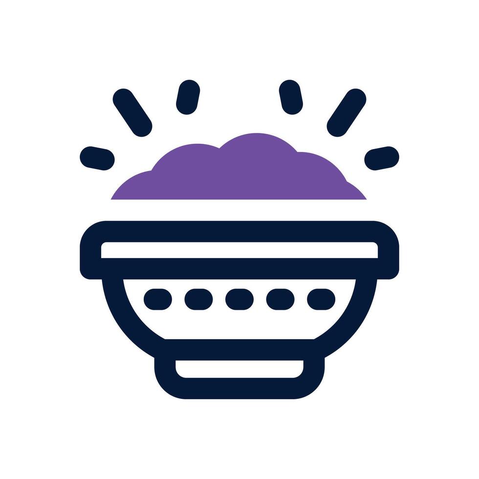 rice dual tone icon. Sleek and modern icon for websites, mobile apps, marketing materials, and corporate design. Fully scalable and ready to use. vector