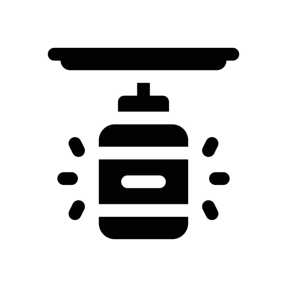 punching bag glyph icon. Strong and solid icon for websites, mobile interfaces, presentations, and visual branding. High quality and easy to edit. vector
