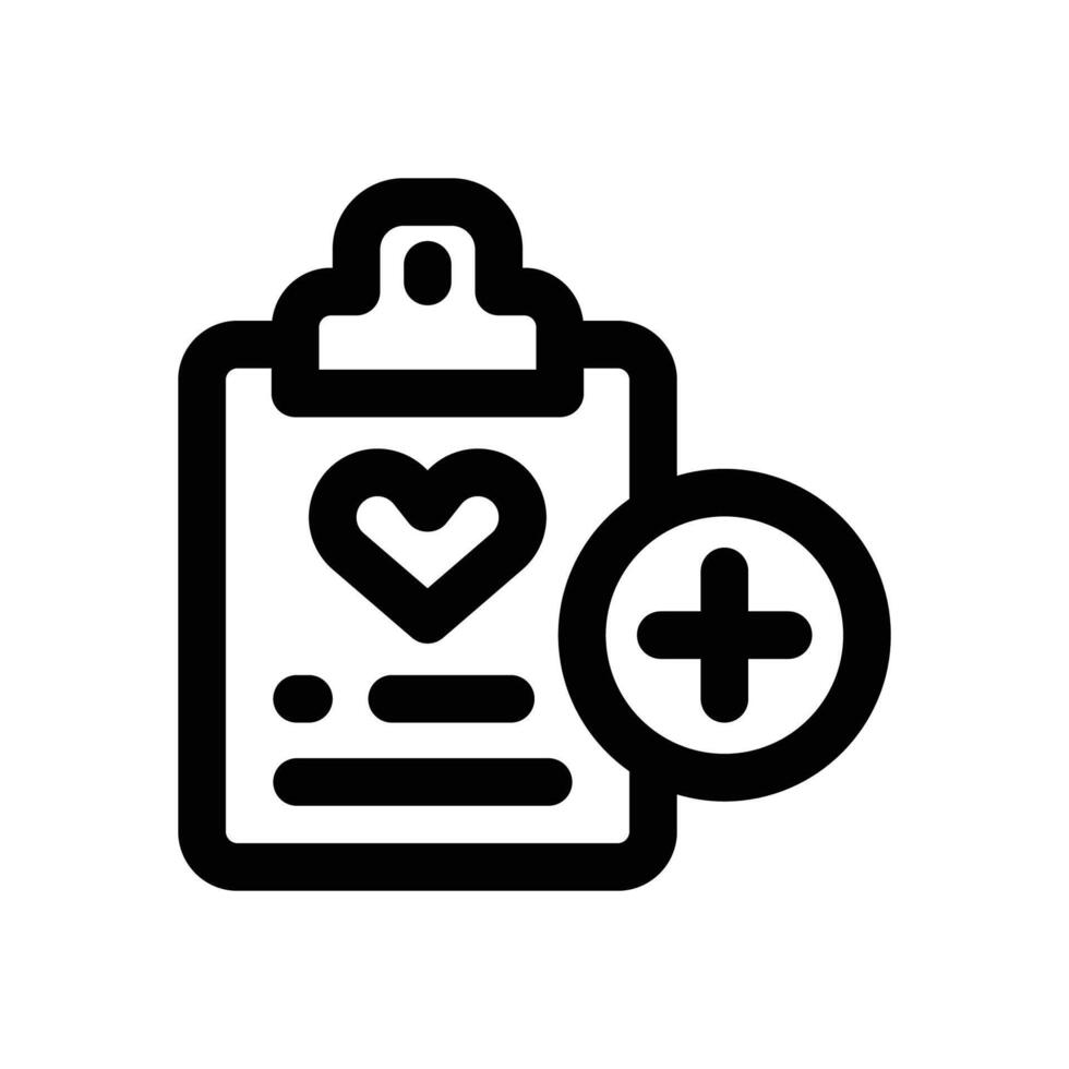 health report line icon. Clean and minimalist icon for websites, mobile apps, presentations, and logos. Fully scalable and customizable for any project. vector