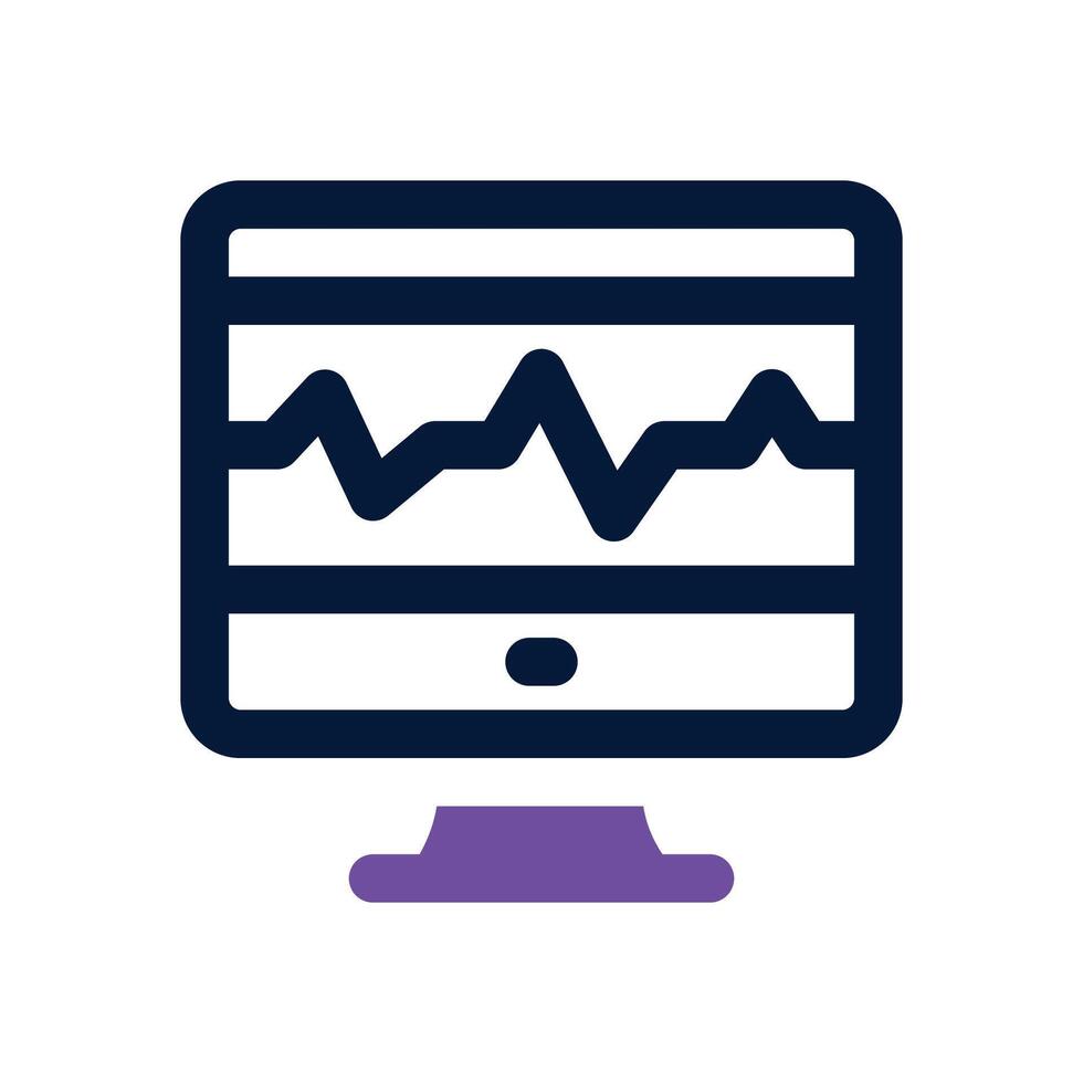 health rate dual tone icon. Sleek and modern icon for websites, mobile apps, marketing materials, and corporate design. Fully scalable and ready to use. vector