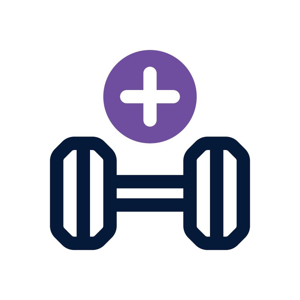 barbel dual tone icon. Sleek and modern icon for websites, mobile apps, marketing materials, and corporate design. Fully scalable and ready to use. vector