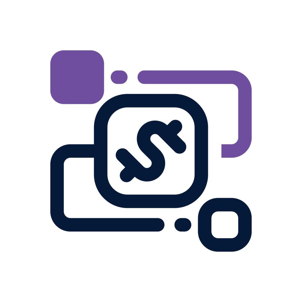 workflow dual tone icon. Sleek and modern icon for websites, mobile apps, marketing materials, and corporate design. Fully scalable and ready to use.. vector