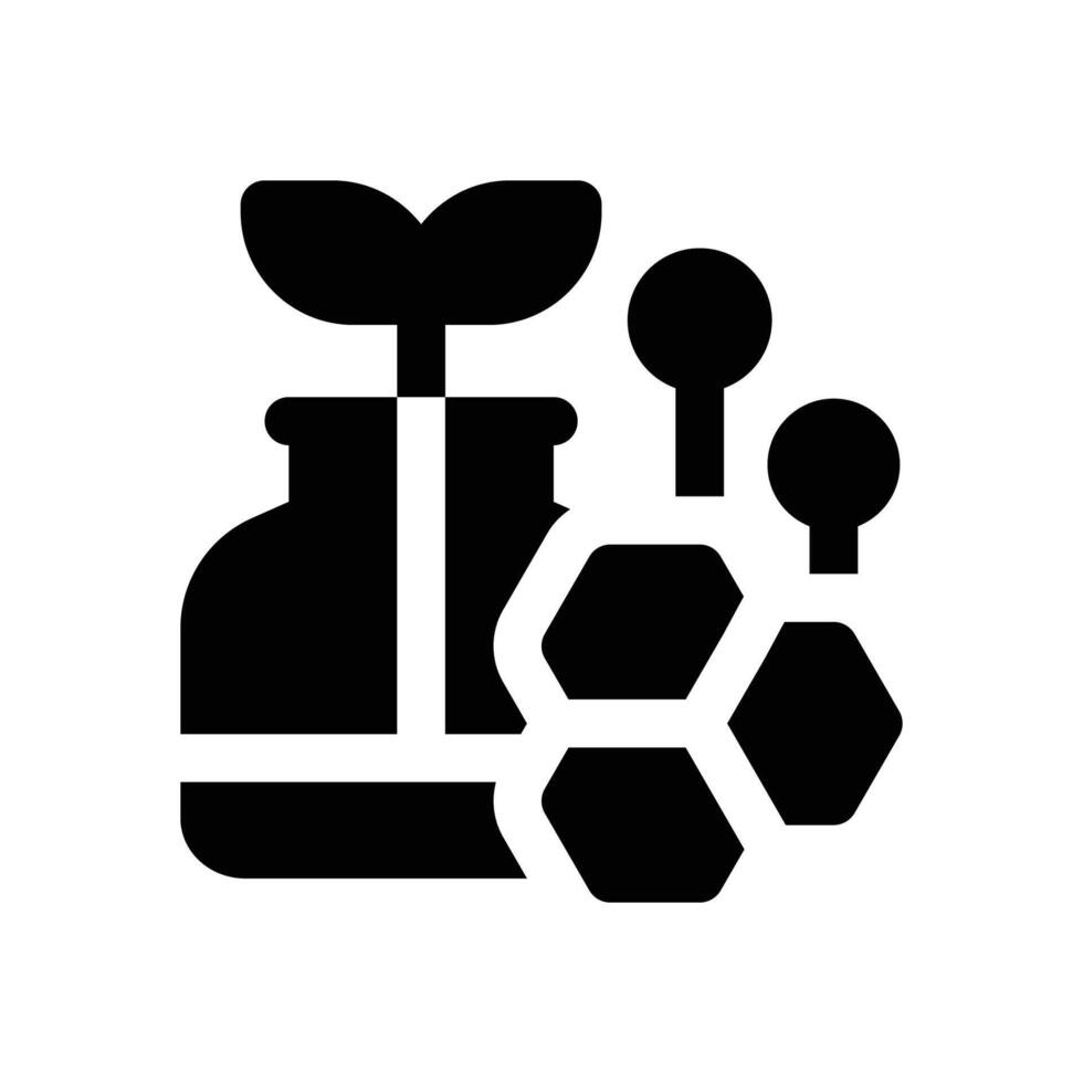 biotechnology glyph icon. Strong and solid icon for websites, mobile interfaces, presentations, and visual branding. High quality and easy to edit. vector