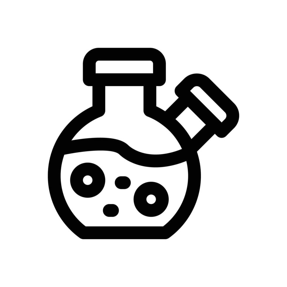 flask line icon. Clean and minimalist icon for websites, mobile apps, presentations, and logos. Fully scalable and customizable for any project. vector