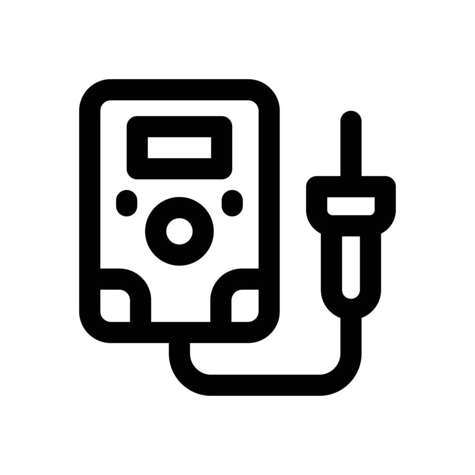 multimeter line icon. Clean and minimalist icon for websites, mobile apps, presentations, and logos. Fully scalable and customizable for any project. vector