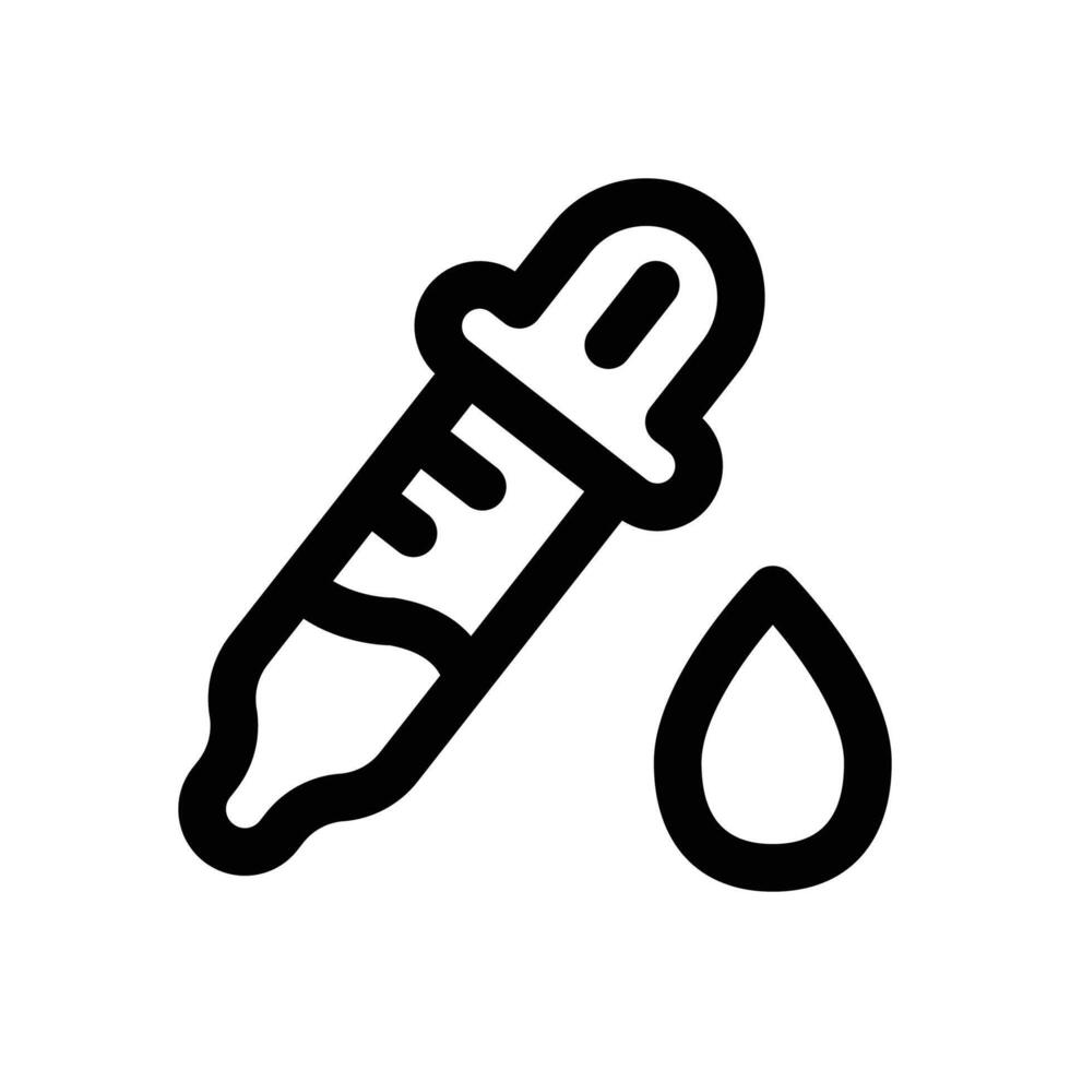 dropper line icon. Clean and minimalist icon for websites, mobile apps, presentations, and logos. Fully scalable and customizable for any project. vector