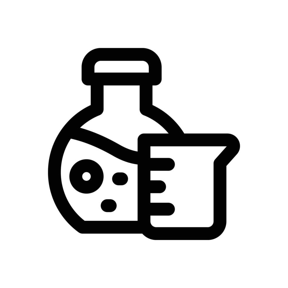 chemical line icon. Clean and minimalist icon for websites, mobile apps, presentations, and logos. Fully scalable and customizable for any project. vector