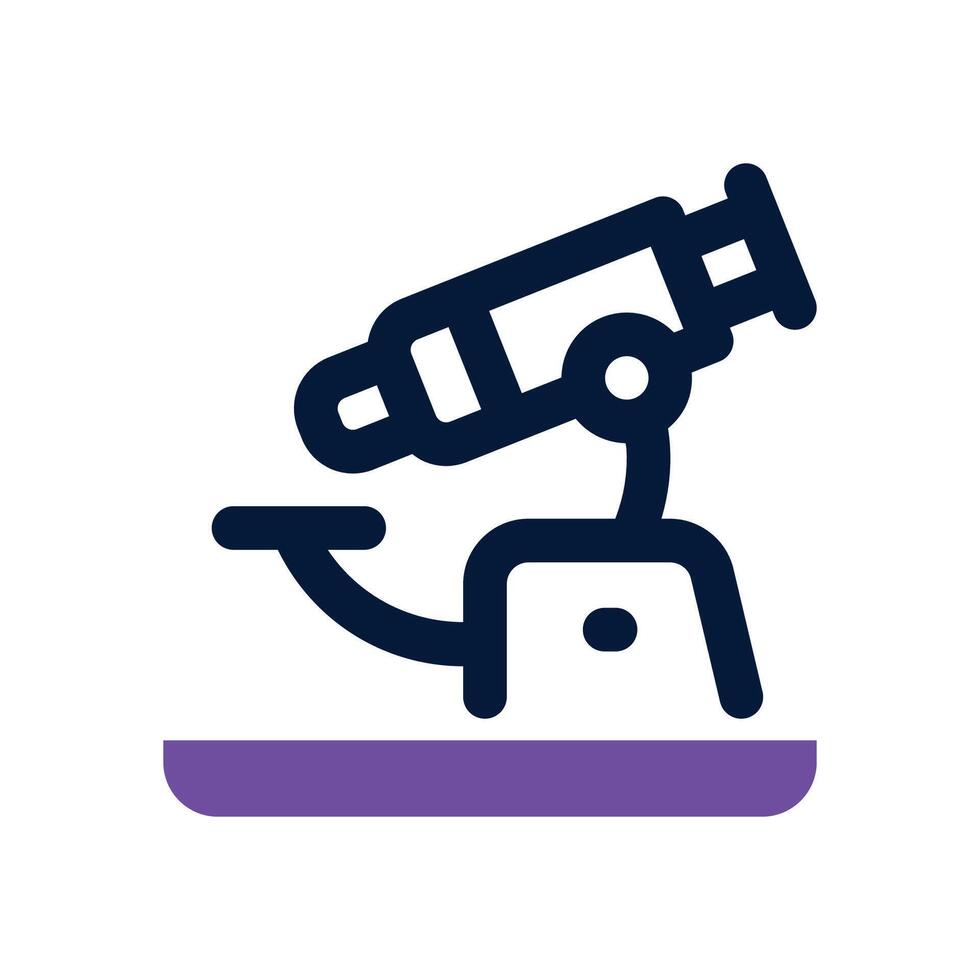 microscope dual tone icon. Sleek and modern icon for websites, mobile apps, marketing materials, and corporate design. Fully scalable and ready to use. vector
