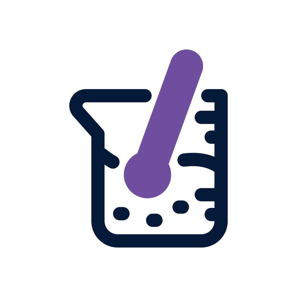 beaker dual tone icon. Sleek and modern icon for websites, mobile apps, marketing materials, and corporate design. Fully scalable and ready to use. vector
