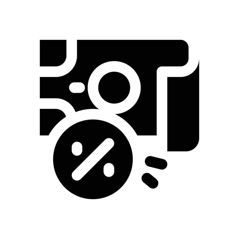 commission glyph icon. Strong and solid icon for websites, mobile interfaces, presentations, and visual branding. High quality and easy to edit. vector
