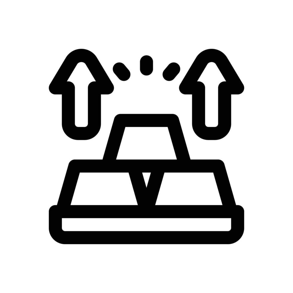 gold line icon. Clean and minimalist icon for websites, mobile apps, presentations, and logos. Fully scalable and customizable for any project. vector