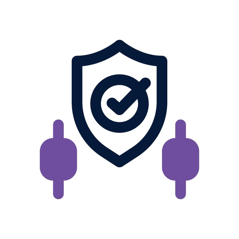 protection dual tone icon. Sleek and modern icon for websites, mobile apps, marketing materials, and corporate design. Fully scalable and ready to use. vector