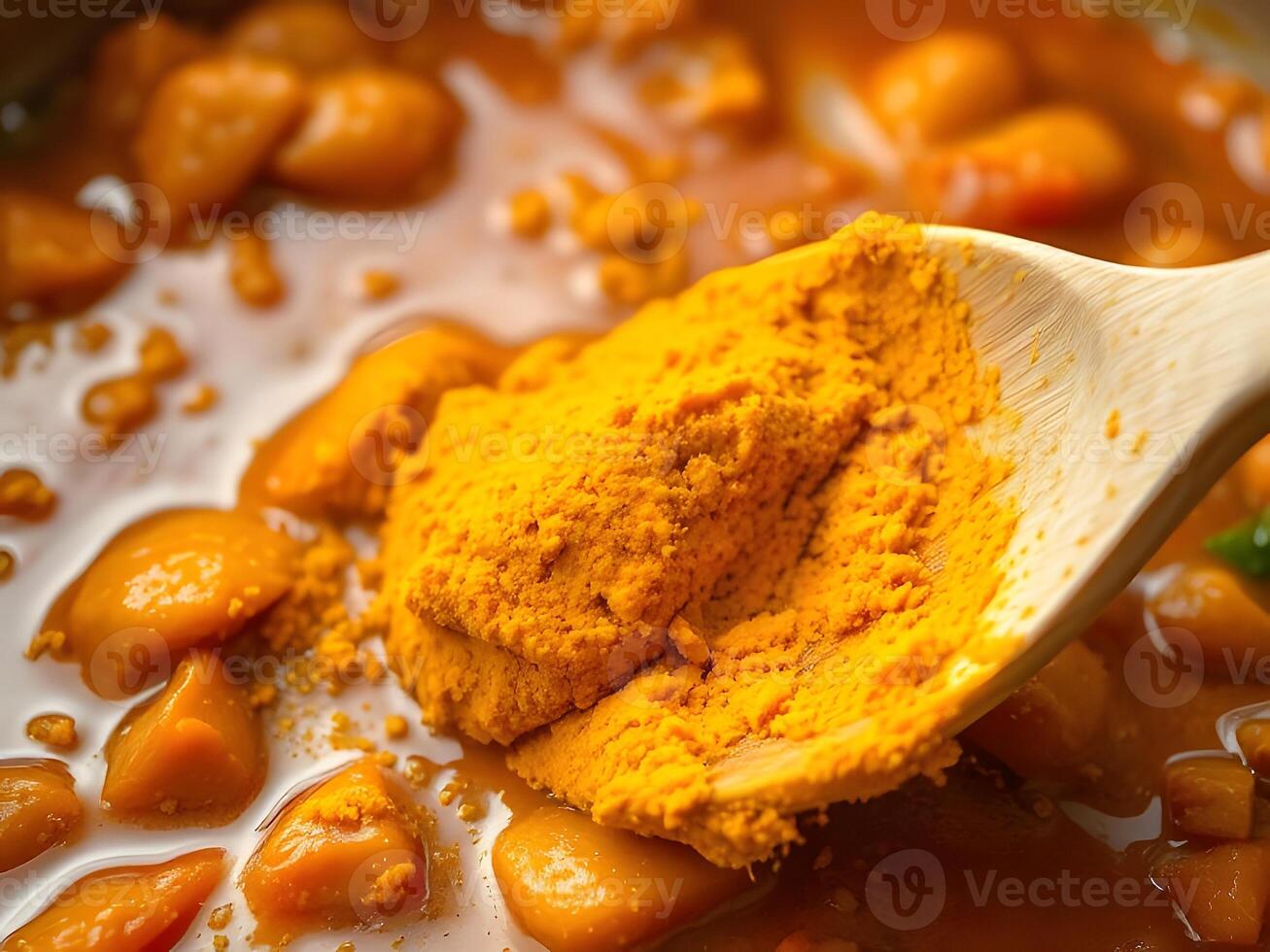 Tumeric in a pot photo