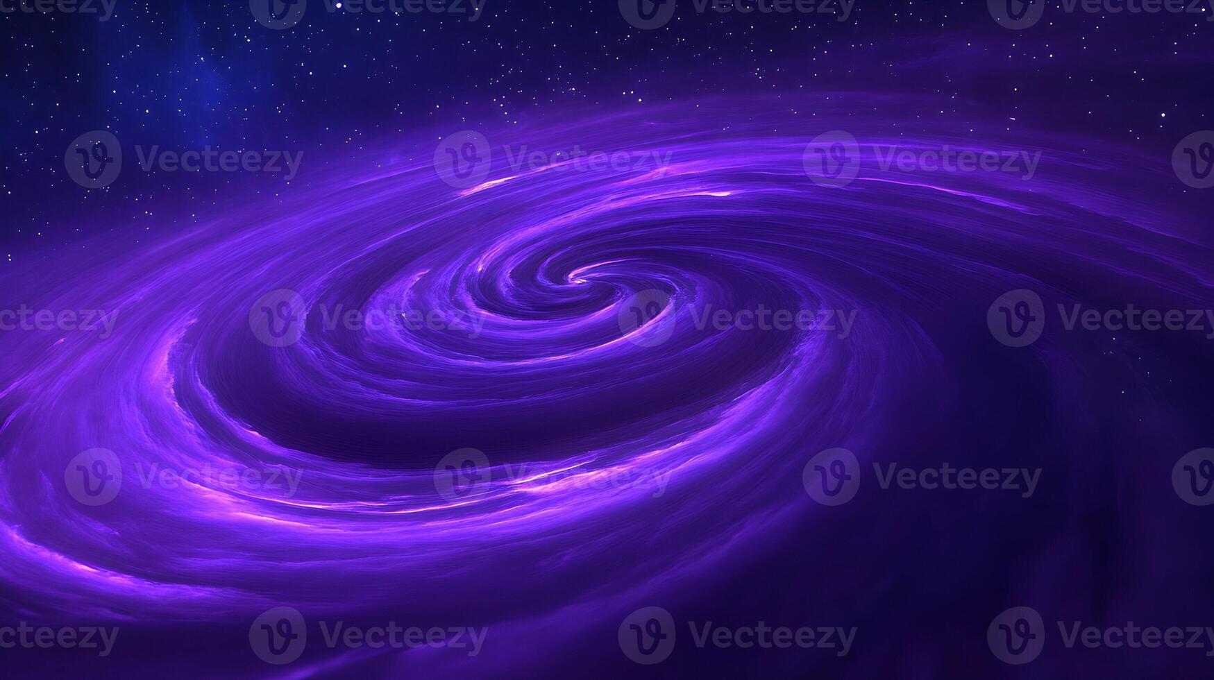 Mystic purple swirling galaxy formation on a starfield, evoking celestial beauty, awe photo
