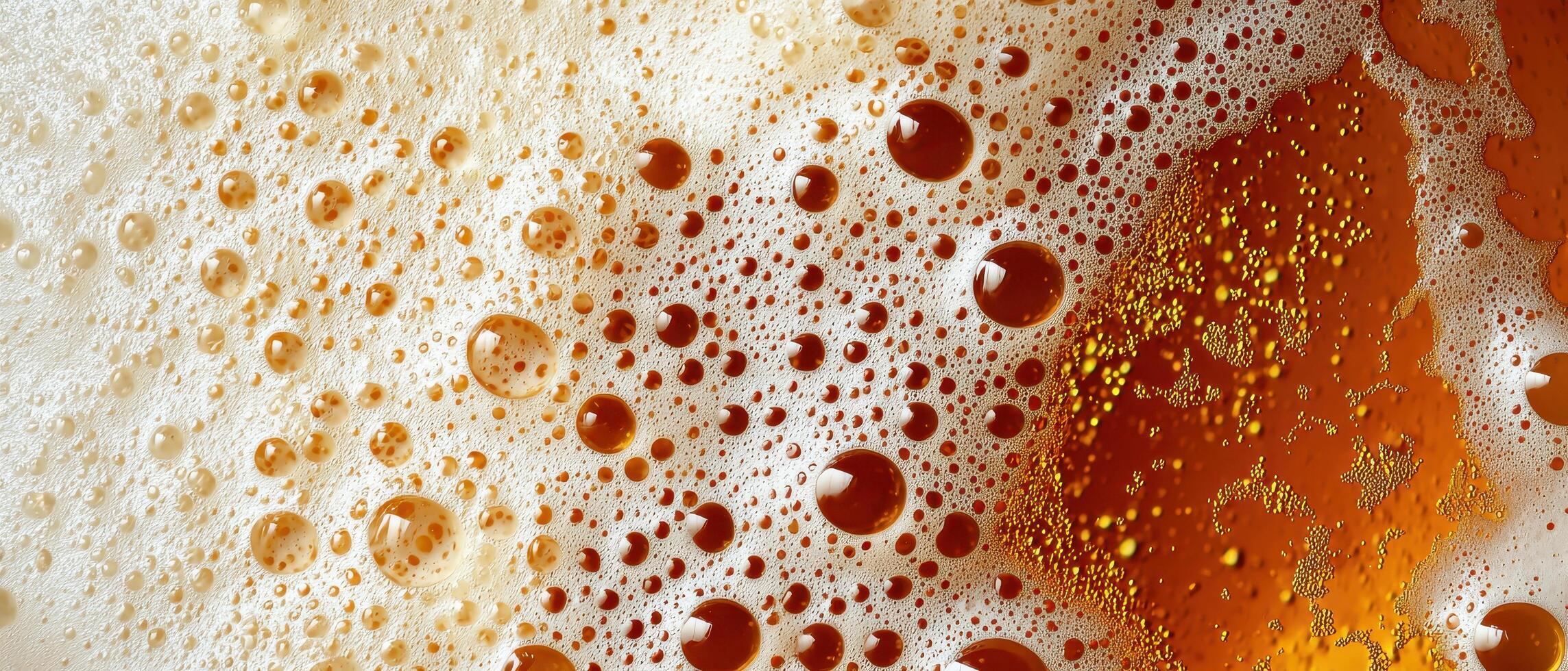 Refreshing beer foam bubbles top view beverage photography indoor setting aesthetic concept photo