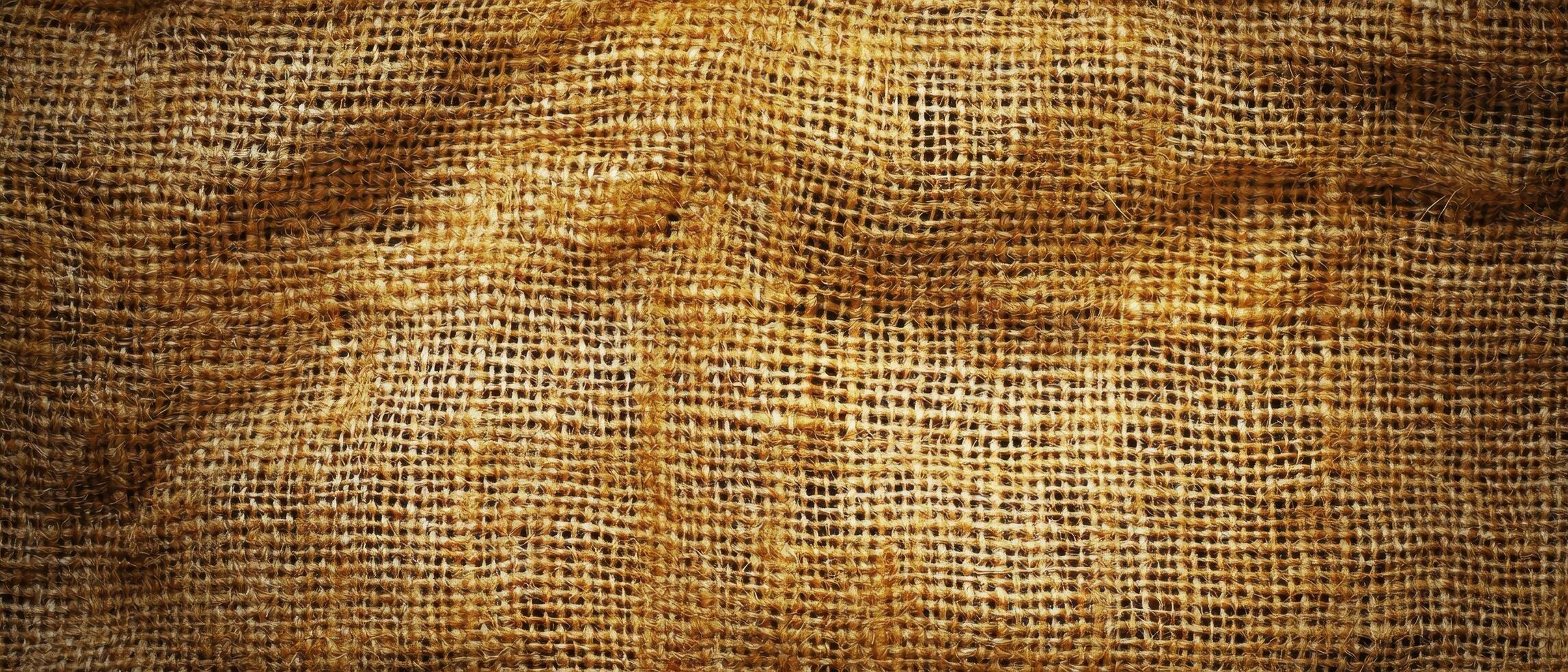 Textured sack fabric close-up top view natural environment detailed content for textile analysis photo