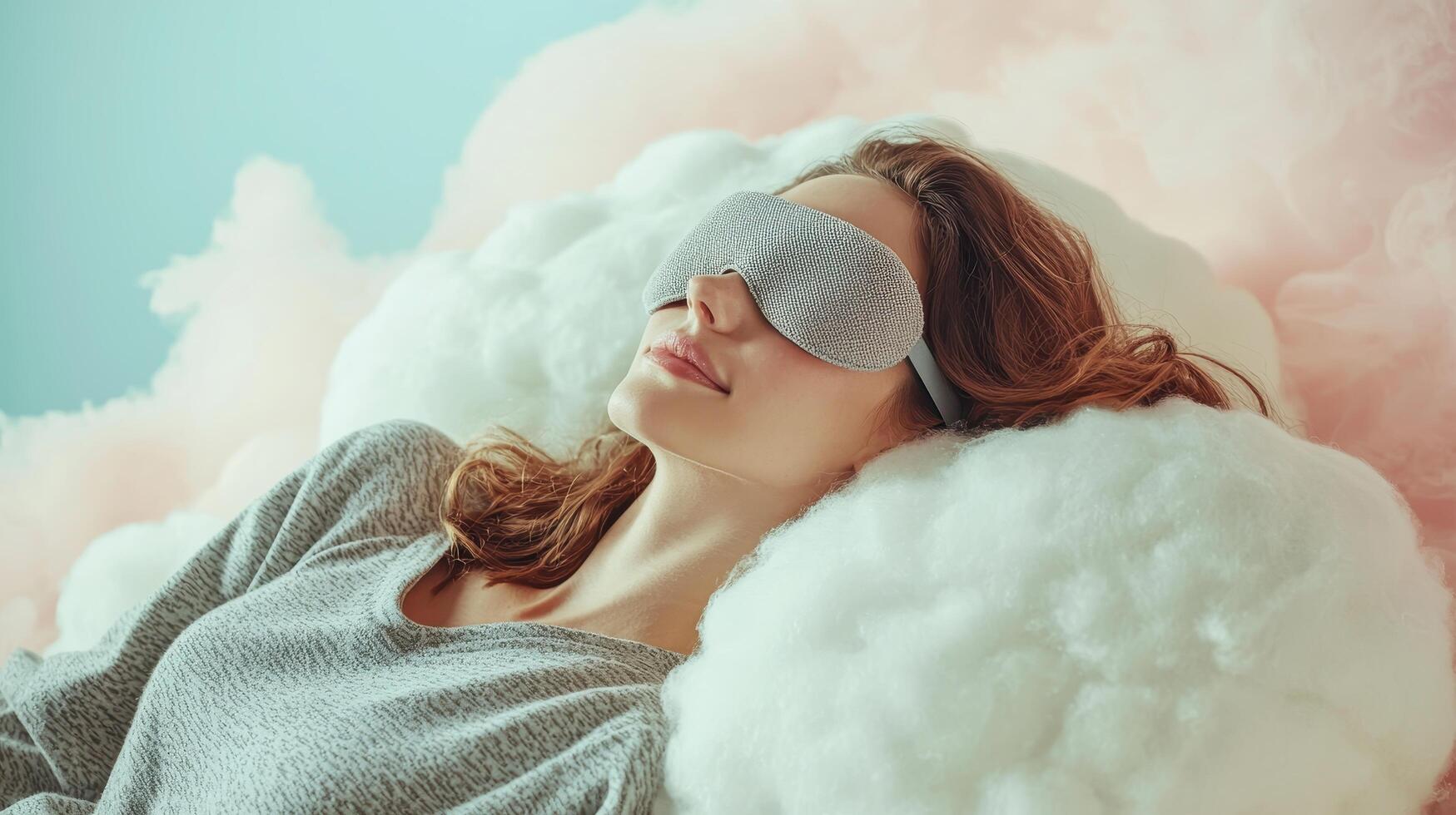 Blissful relaxation moment cozy home artistic photography soft cloud environment serene viewpoint photo