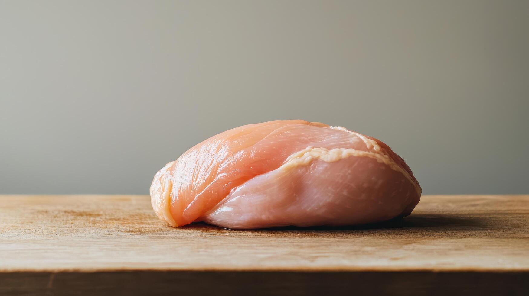 steamed chicken breast preparation kitchen counter food photography natural light close-up view culinary concept photo
