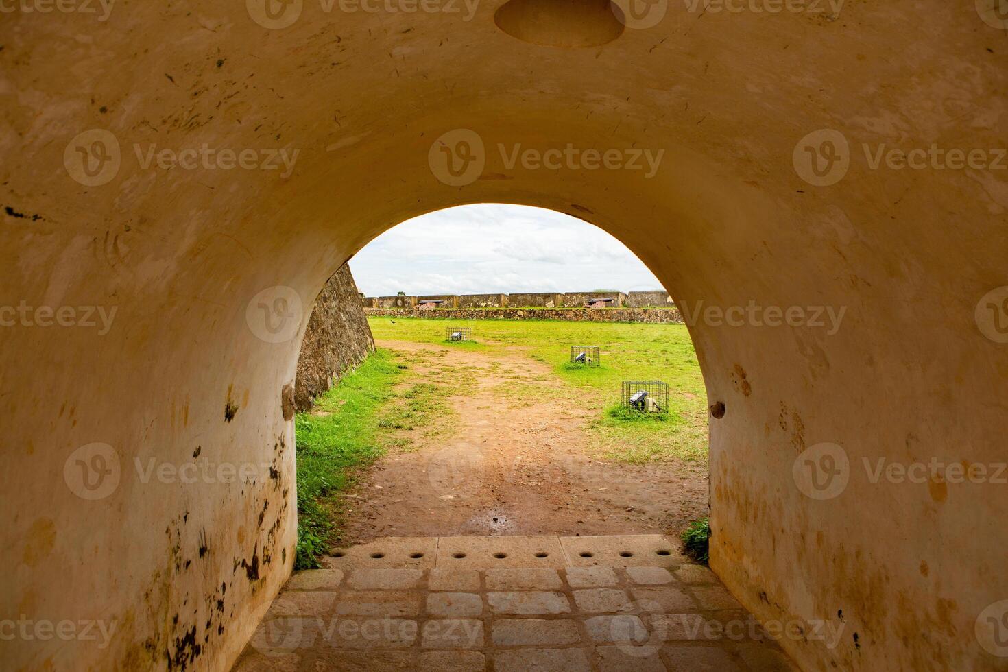 Old arch tunnel at fort galle, Sri Lanka photo
