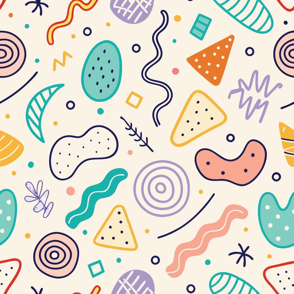 Abstract background Colorful Shapes Pattern vector