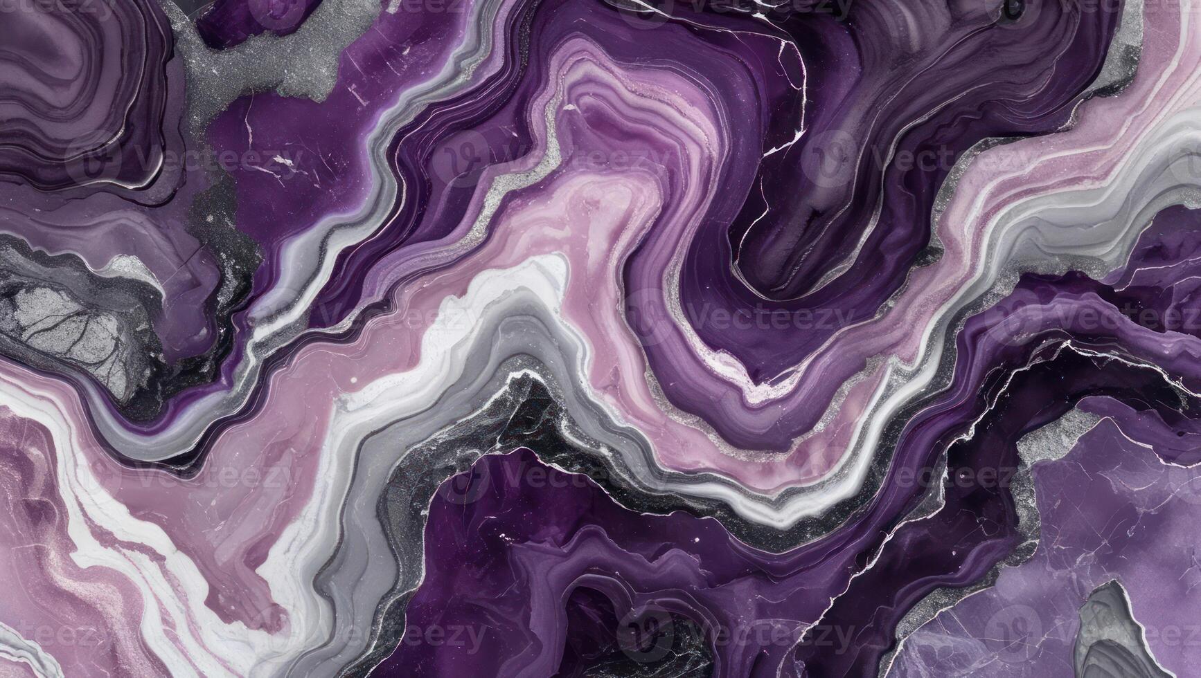 Breccia Paradiso marble texture background with a mix of purple, gray, and pink swirls. photo