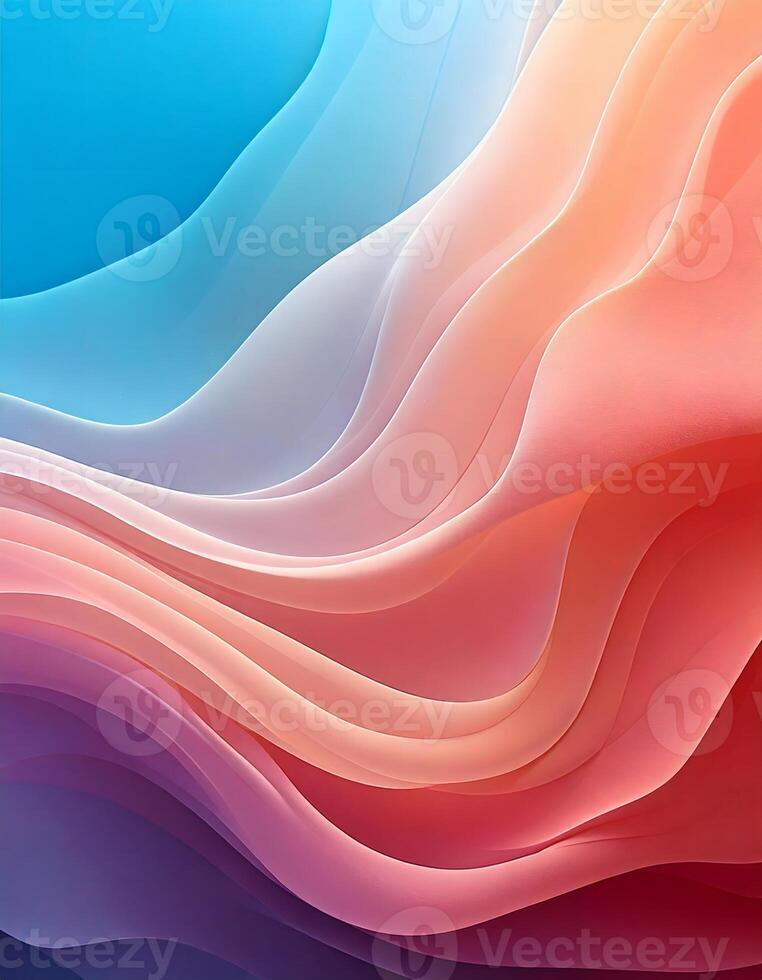 Soft Pastel Gradient Background with Smooth Color Transitions and Fluid Shapes photo