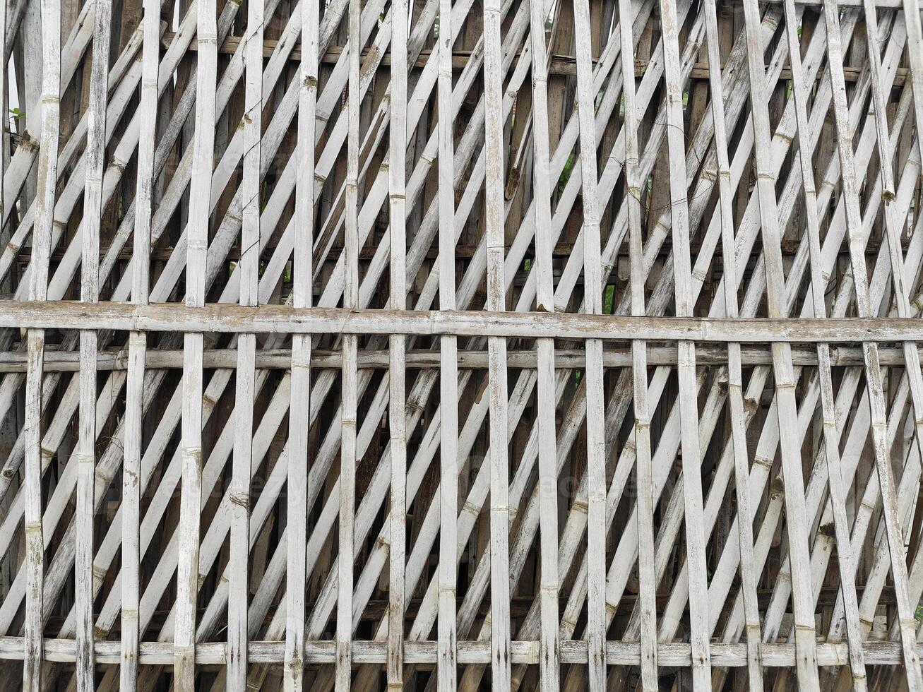 Geometric Bamboo Weaving Pattern for Background photo