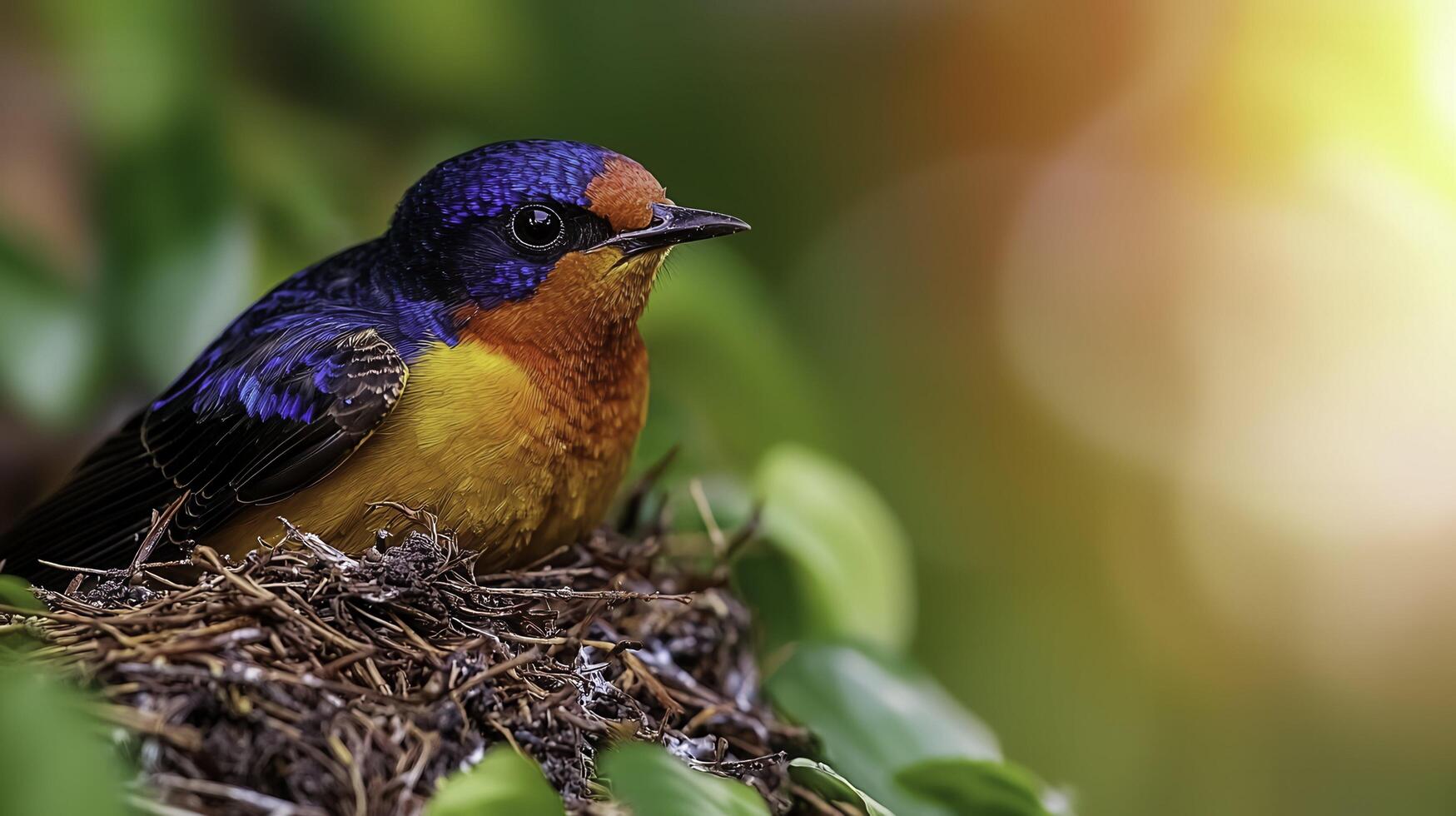 Swallows Nesting on Cliffside Preparing for a New Generation of Chicks photo