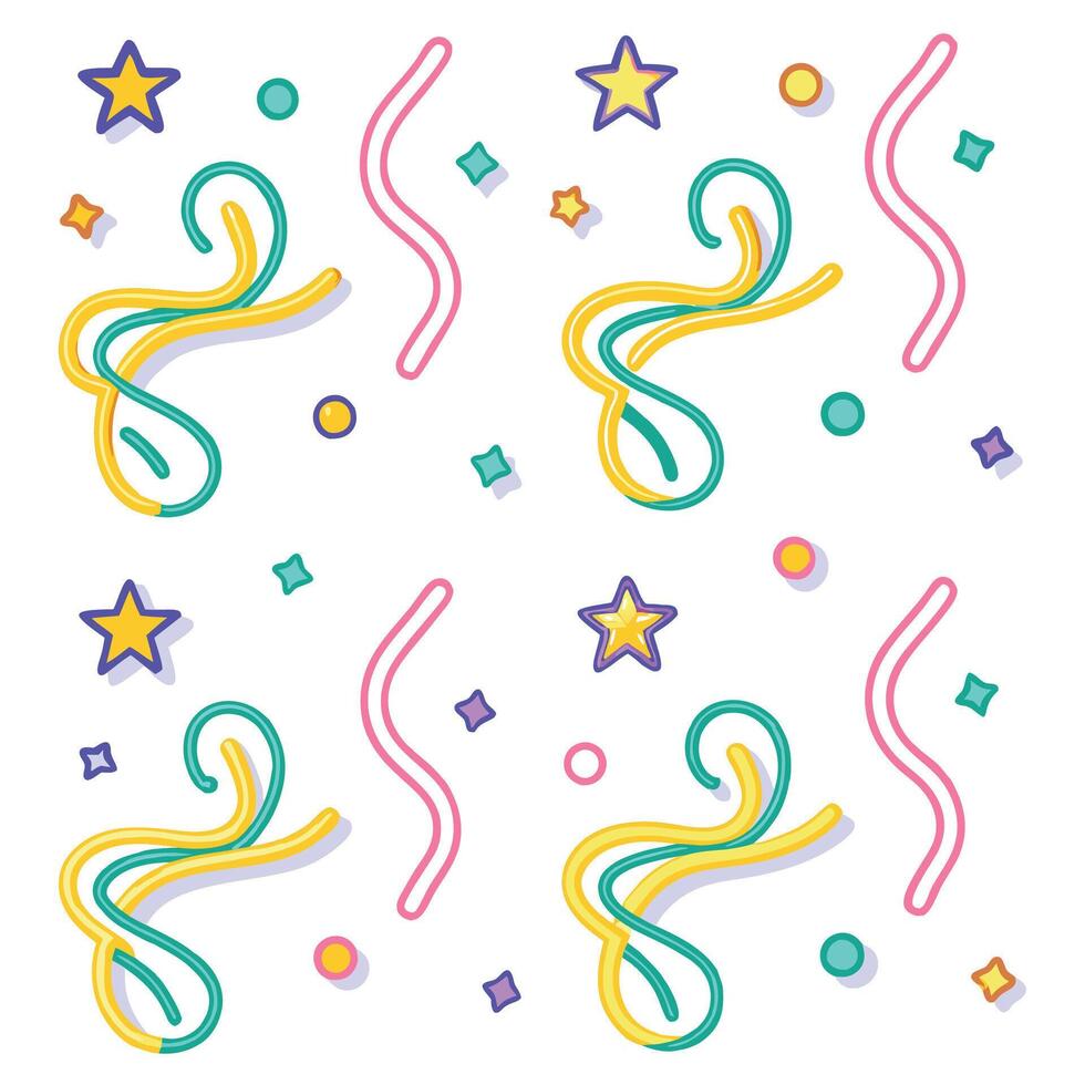 Festive confetti pattern vector