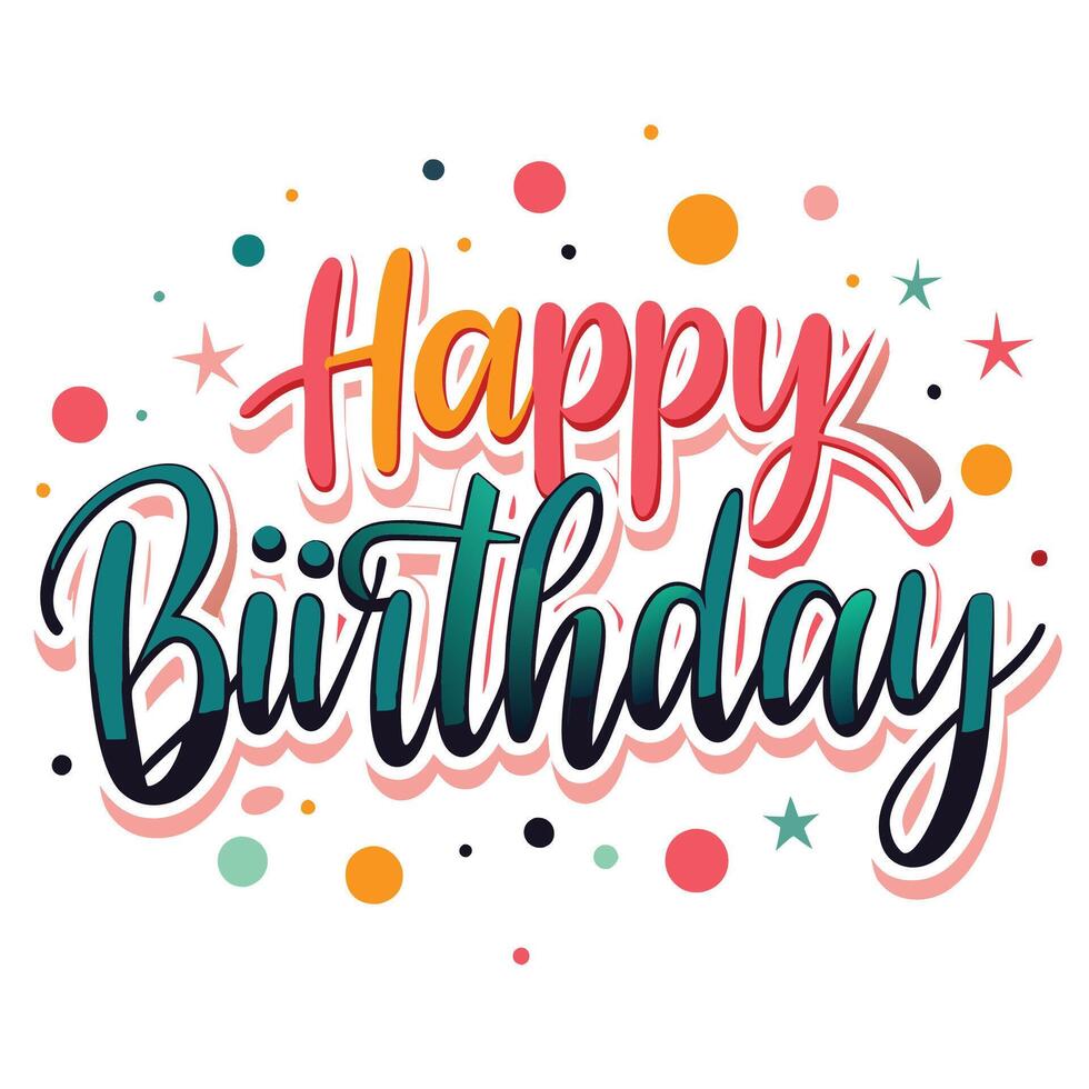 Happy Birthday Celebration background vector