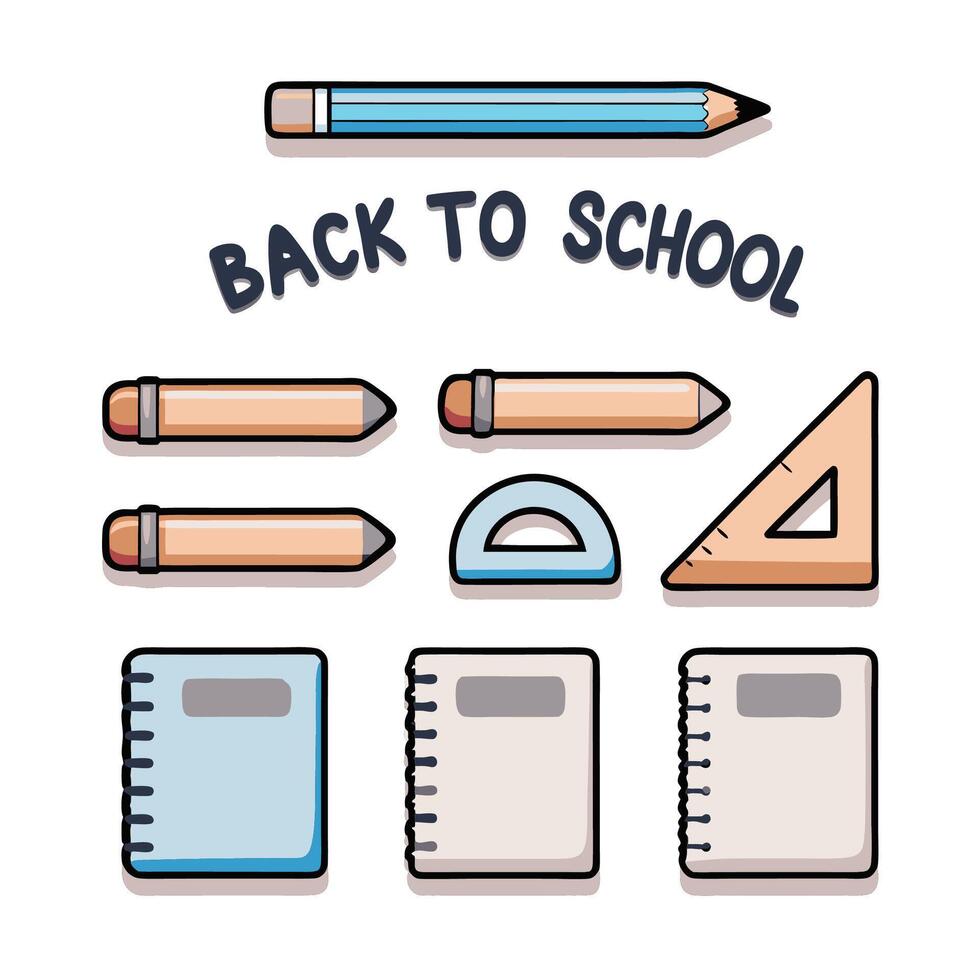 back to school icons set vector