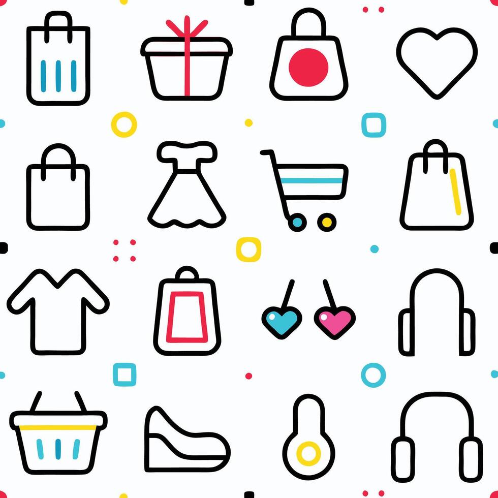 Retail and Shopping Icons vector