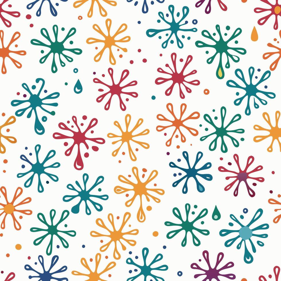 Abstract Colorful Splotch Pattern vector