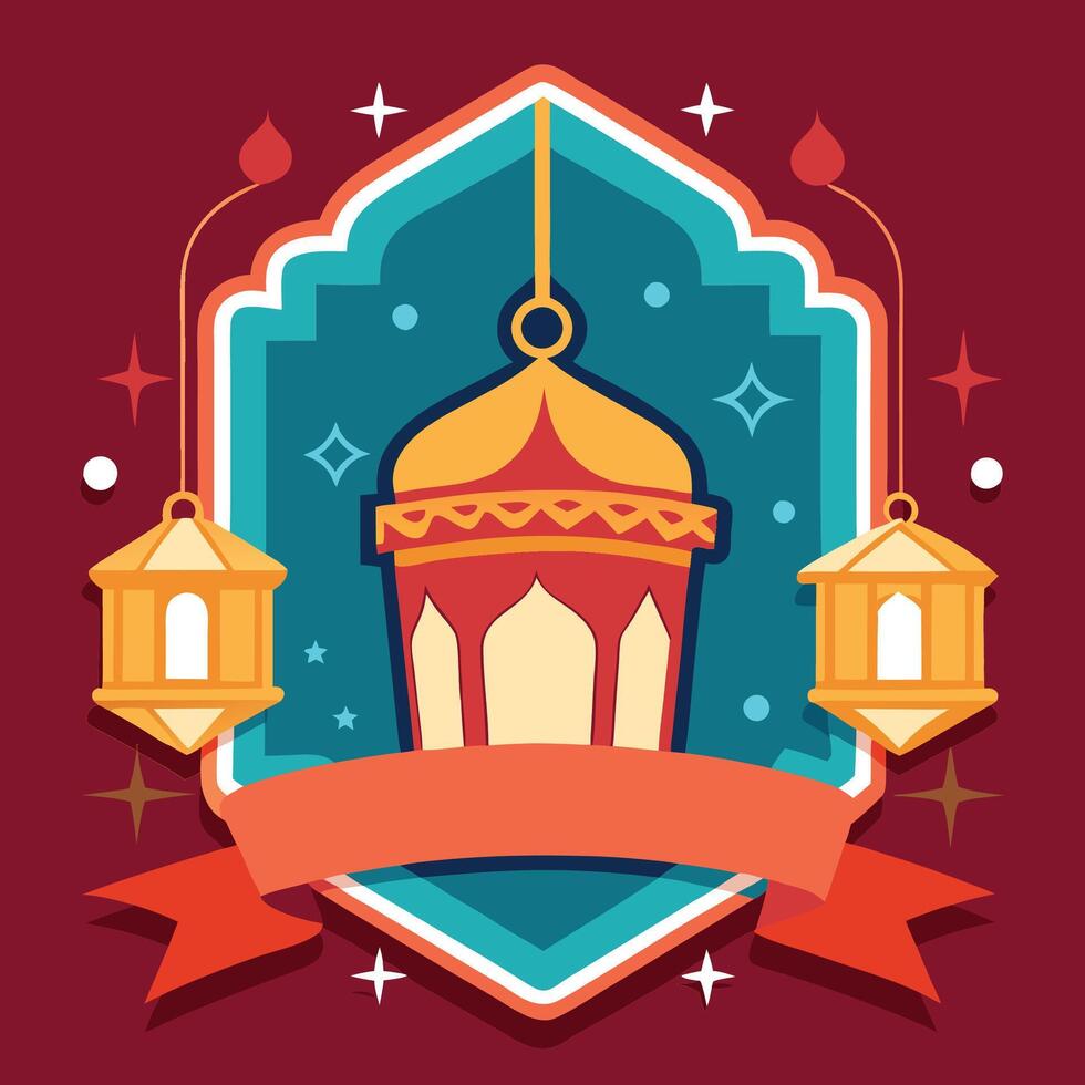 Festive Lantern Design vector