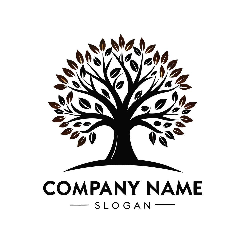 a logo for a company that called tree ON A WHITE BACKGROUND vector