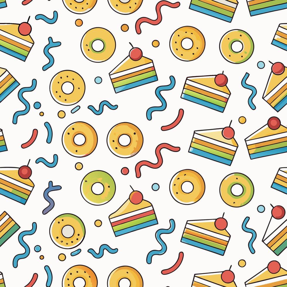 Sweet Treats Pattern vector