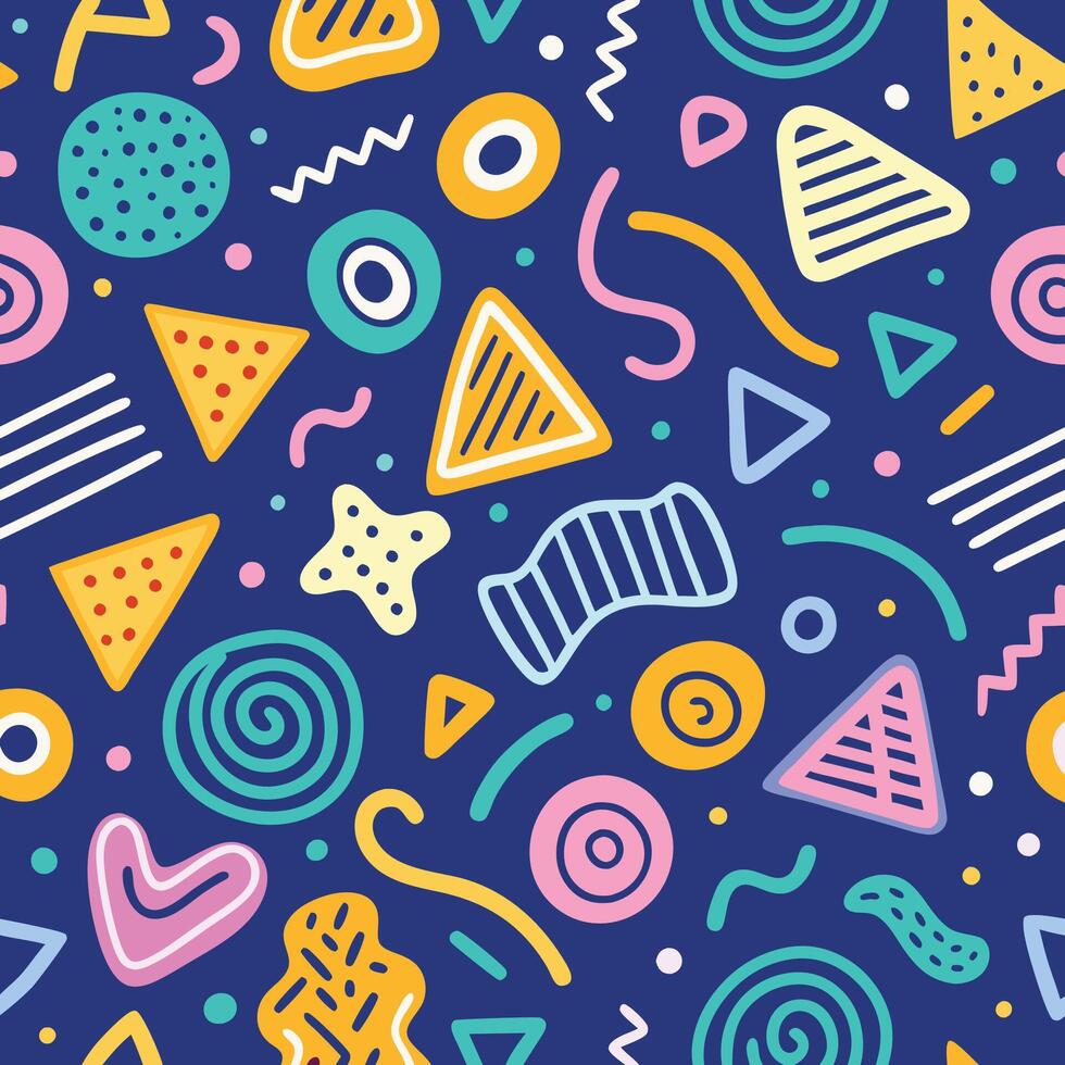 seamless pattern withwhite background shapes and shapes vector