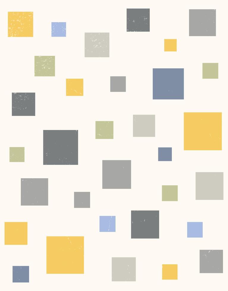Abstract Minimalist Geometric Squares Pattern vector