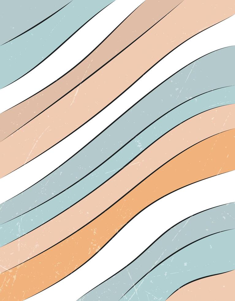 Flowing Stripes in Soft Tones vector