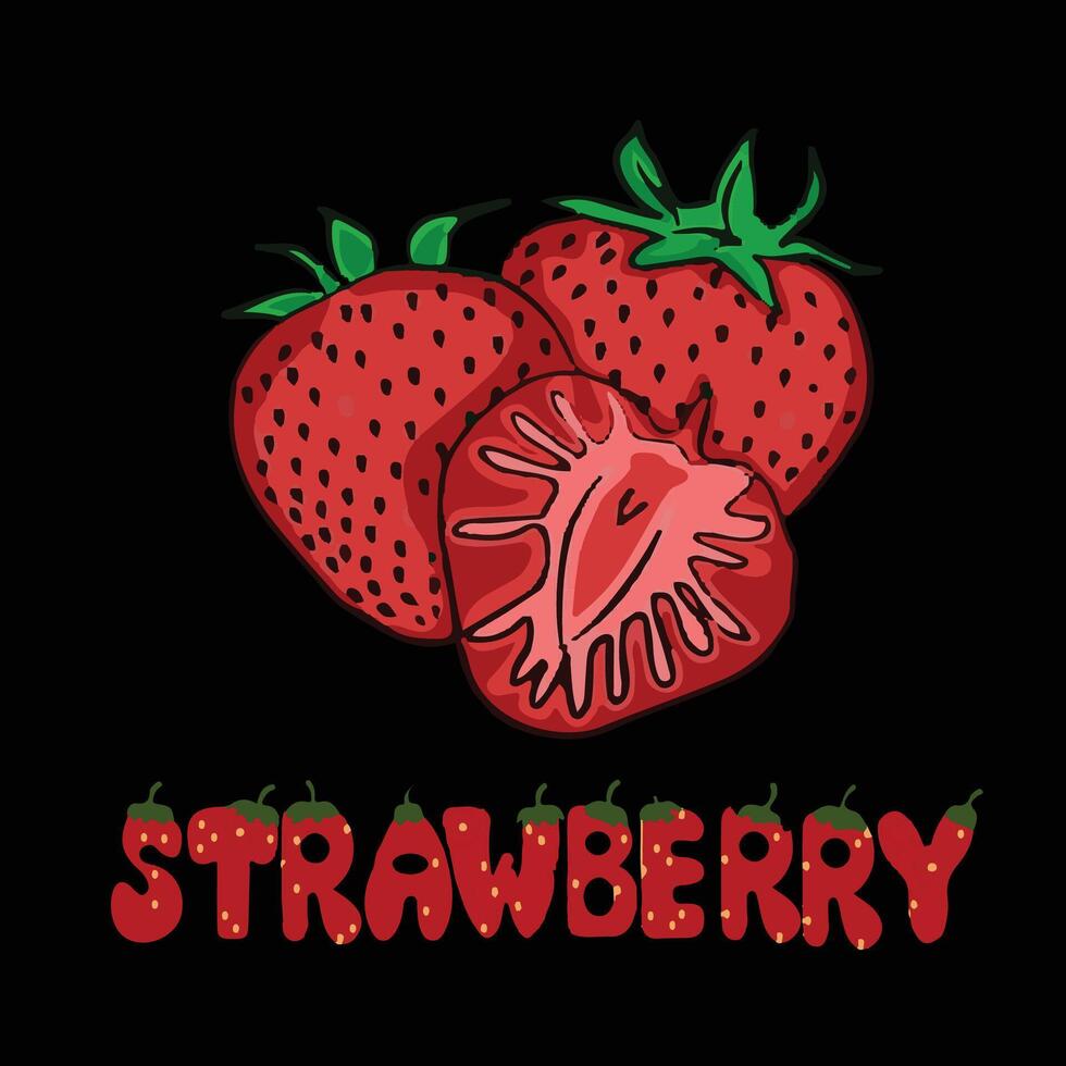 Strawberry With Word vector