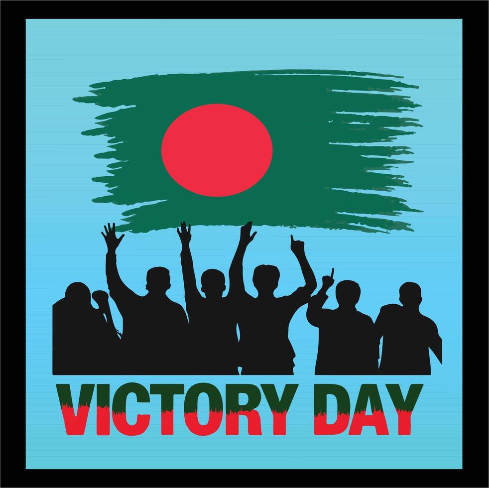 Victory Day Silhouette Design vector