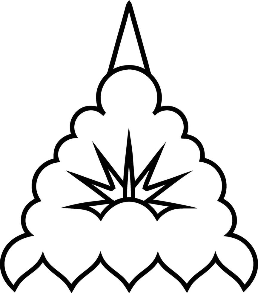 Delicate Angelic Snowdrift Design A Line Art Creation vector